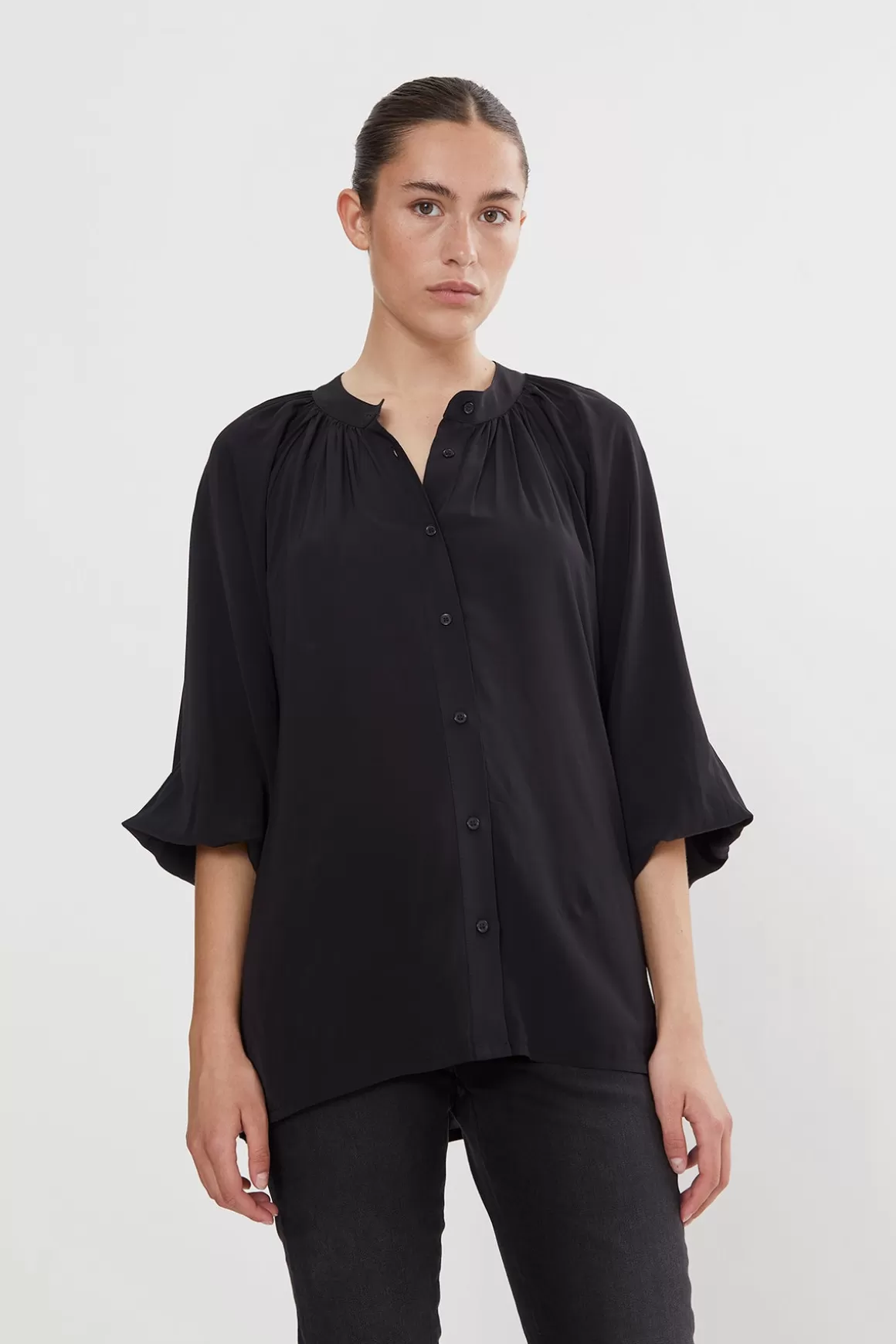 Rabens Saloner Tops & T-Shirts | Buddi Caviar Black