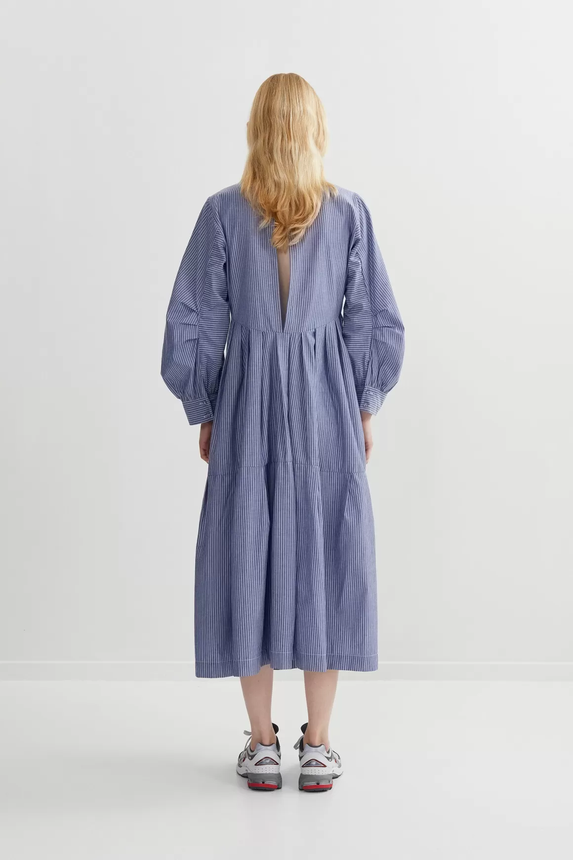 Rabens Saloner Dresses | Jolanda Blue Stripe