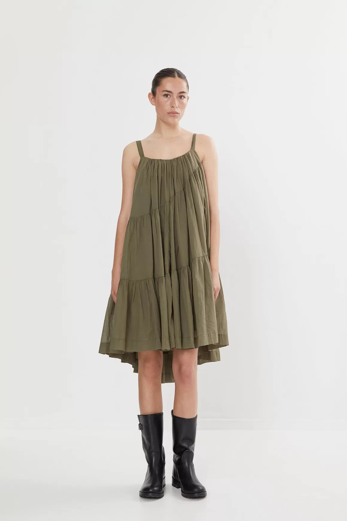 Rabens Saloner Dresses | Osa Army Green