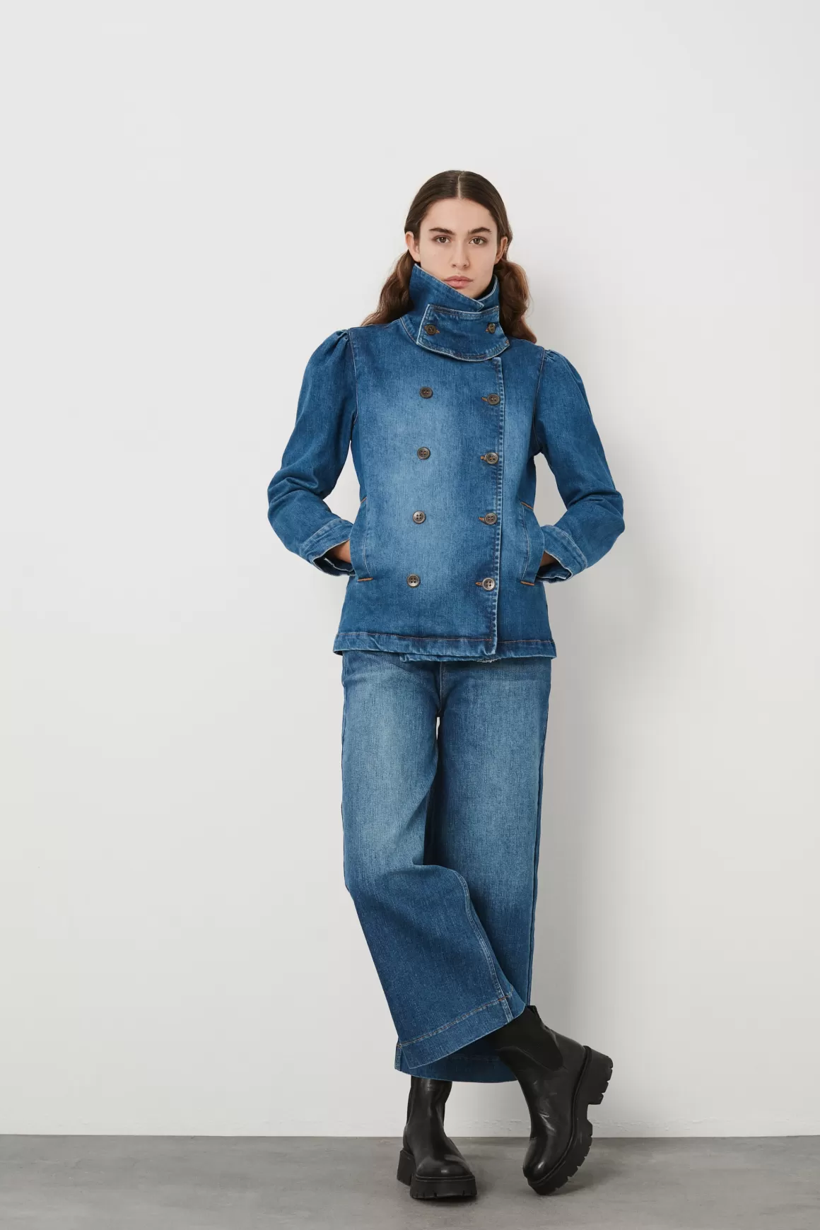 Rabens Saloner Jackets & Coats | Siara Washed Blue