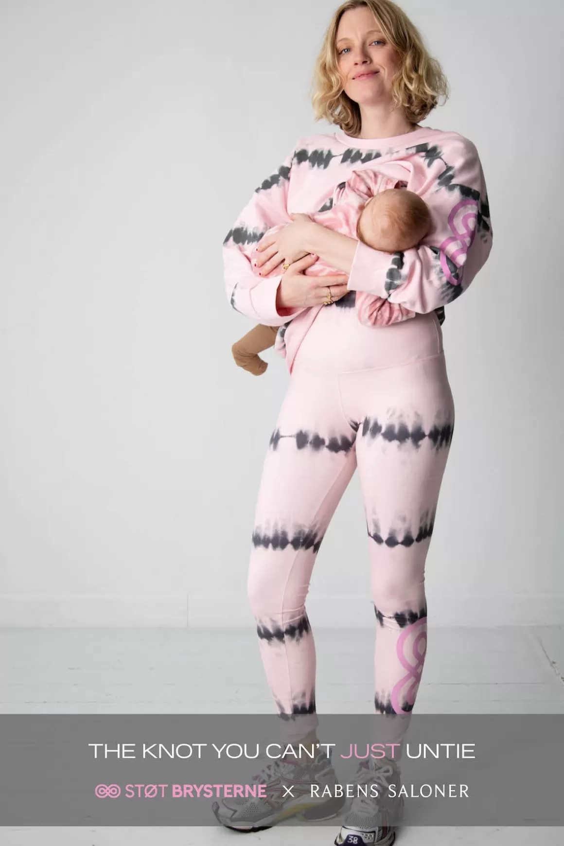 Rabens Saloner Pants | Tiedye Leggings Soft Pink