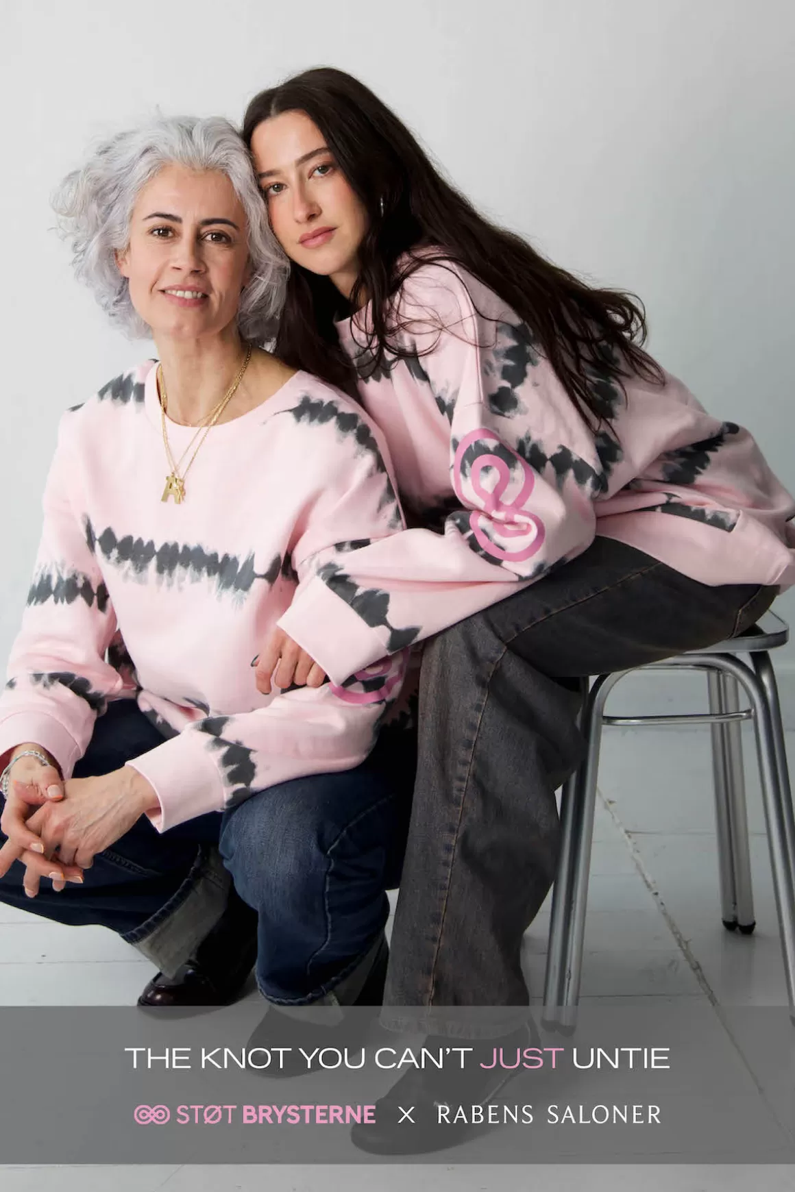 Rabens Saloner Knitwear & Sweaters | Tiedye Sweatshirt Soft Pink