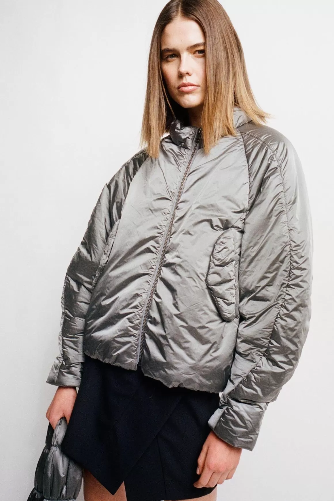 Rabens Saloner Jackets & Coats | Tracy Silver Grey